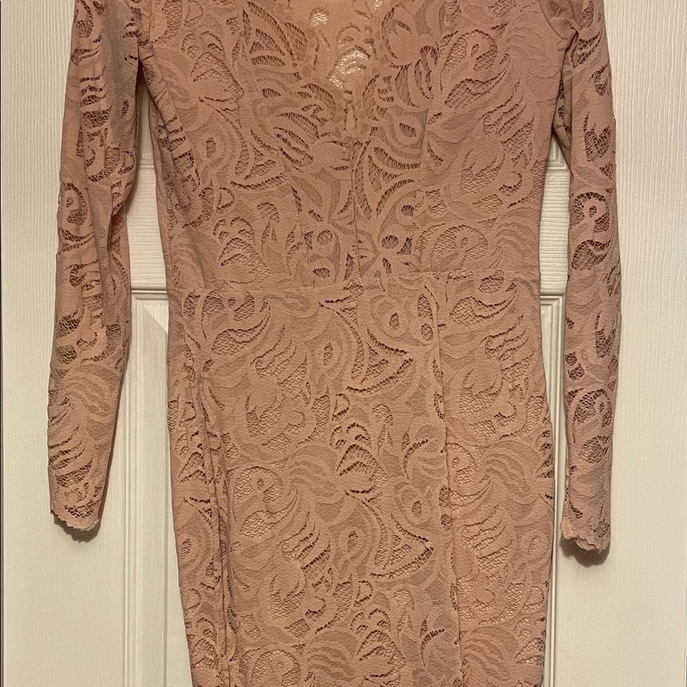Soft Pink Lace Dress
